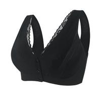 Women Daisy Bra Front Closure Sports Bras Beauty Back Full Coverage Comfort Breathable Push Up Bra Front Buckle Corset Everyday Bras Underwear for Older Women