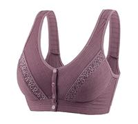 Women Daisy Bra Front Closure Sports Bras Beauty Back Full Coverage Comfort Breathable Push Up Bra Front Buckle Corset Everyday Bras Underwear for Older Women