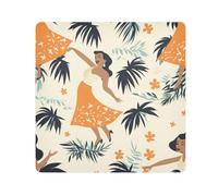 Women Dance Camera Wrap Cloth, Squares Magic Self-Adhesive Cloth for Lens Camera Anti-Scratch Lens Protector Makeup Wrap Cloth Bag 17.7" x 17.7"