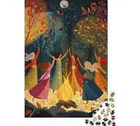 Women Dancing Around A Bonfire 70x50cm/1000pcs Erwachsenenpuzzle - Erwachsenenpuzzle DIY-Puzzlespielzeug
