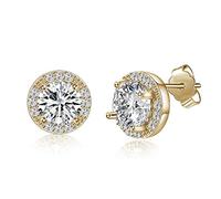 Women Dangle Earring Earrings Hoops Studs Christmas Snowflake Asymmetric Sweet Earrings Crystal 925 Silver Pin Inlay Zircon Earrings Women (Color : F)