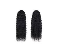 Women Deep Water Wave Drawstring Ponytail Extensions 100% Human Hair for Women Daily(16inches)
