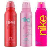 Women Deodorant Spray Bundle - 3 Pack (200ml each) Including Women's Body Sprays, Discreet Freshness with Sweet Blossom, CoralCrush, and Pink Fragrance, Anti-White & Yellow Stains (Women-Scent)