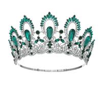 Women Diadem Bridal Crown Tiaras Hight Pageant Crown Wedding Brides Accessories Handmade EN8