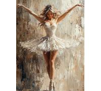Women Diamond Art Kits Adults, Diamond Painting Ballet Crystal Art Kits for Adults Kids DIY 5D Square Full Drill Gem Dots Embroidery Paintings Crafts Picture for Beginners, Room Decor 35x50cm 2a-177