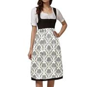 Women Dirndl Dress Lederhosen Womens Costume Beer Maiden Halloween Costumes Oktoberfest Party Outfit Retro Midi Bavarian Sexy Funny Aprons For Carnival