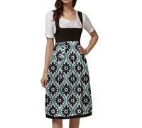 Women Dirndl Dress Lederhosen Womens Costume Beer Maiden Halloween Costumes Oktoberfest Party Outfit National Style Maid Bavarian Kitchen Apron For Carnival