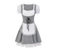 Women Dirndl Female Dirndl Costume Outfit, German Oktoberfest Dress, Novelty Apron for Kitchen Cooking Bbq Party for Bavarian Beer Carnival Oktoberfest Party Outfit Women