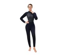Women Diving Suit 3MM Neoprene Wetsuit Surf Suit Scuba Snorkeling Outfits Woman Full Swimsuit Female Swimwear With Sleeve(XL)