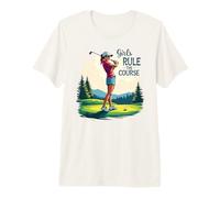 Women Dominate The Golf Course Art Design Premium T-Shirt