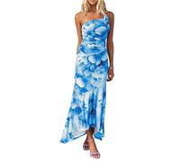 Women Dresses Maternity Dress Plus Size for Womens Summer Wrap Red UK Blue Long Sleeve Dress Plus Size Dresses for Women 22-24 Corset Maxi Holiday Outfits Boho Midi Summer Shirt UK, Blue L