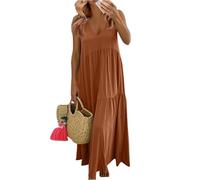 Women Dresses White Dress Sequin Plus Size Summer Linen for UK Teenagers Office UK Prom Dress Suit Carriers for Women Drop Waist Dresses Tie 3/4 Sleeve Women's Tunic, Orange M