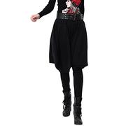 Women Drop-Crotch High Waist Belt Dance Jogging Pants Baggy Street Hip Hop Harem Trousers with Pockets Black