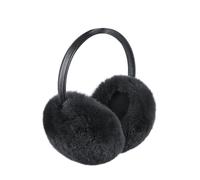 Women Ear Muffs Girls Ear Warmers Adjustable Winter Furry Earmuffs Fashion Ear Covers Wrap Soft Faux Fur Ear Hamburg Headband Earmuffs Warm Earmuff for Running Outdoor Sports (Black)