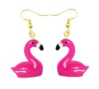 Women Earring Resin Drop Funny Cute Girls Gift Eardrop Kids Animal Duck Frog Rabbit Owl Cub Gummy Flamingo-1