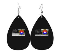 Women Earrings 9Th Infantry Division America Flag Drop Dangle Lightweight Retro Earrings For Women Dangling, For New Year, Ouple, Wedding