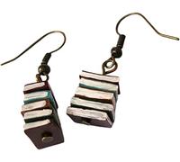 Women Earrings Earrings For Womenear Hook Exquisite Books Shape Multicolor Book Stack Women Earrings Dangle For Daily Life Women Jewelry Professional process