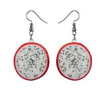 Women Earrings Mother Valentine's Day Gifts Cute Feminine Fruit Earrings Multi Piece Set Funny Kawaii Lemon Earrings Funky Novelty Food Earrings Strange Watermelon Non Allergic Earrings (A, One Size)