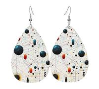 Women Earrings Physics Print Dangle Earring Ladies Teen Girls Pendant Teardrop Earrings, For New Year, Wedding, Bridal