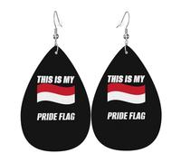 Women Earrings This Is My Pride Flag Yemen Flag Drop Dangle Lightweight Retro Earrings For Women Dangling, For Ouple, Wedding, Valentine'S Day