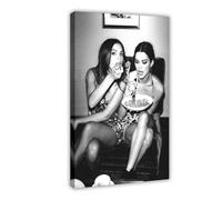 Women Eating Spaghetti Poster Canvas Poster Bedroom Decor Landscape Office Room Decor Gift 08x12inch(20x30cm)