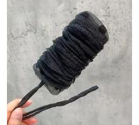 Women Elegant Bud Chiffon Flower Bun Maker Maruko Hairstyle Making Long Tool Sweet Hair Braide Rope Hairbands Korean Accessories