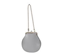 Women Elegant Small Evening Handbag With Beads Chain Strap PU Leather Shoulder Crossbody Bag Kiss Lock
