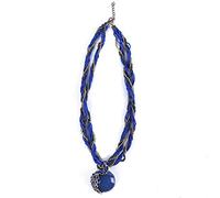 Women Europe And America Bohemia National Style Peacock Pendant Necklace Sweater Chain Royal Blue Popular Dependable Performance