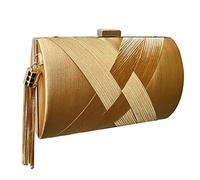 Women Evening Bag Chain Shoulder Clutch Party,Champagne 25.5x6x11.5cm | Soft cloth material chain strap hand or shoulder use main compartment with small pocket magnet snap closure fits