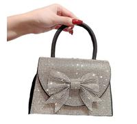 Women Evening Bag Stylish Knot Box Bag Elegant Decorated Handbag Add to Weddings Parties & Proms