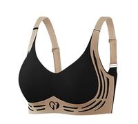Women Everyday Sports Bras Anti-Sagging Super Gather Bra Wire-Free Top Wireless Pushup Support Bra No More Sagging Breasts Ladies Fashionable Temperament Underwear