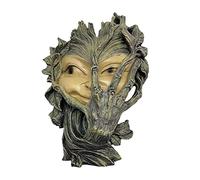 Women Face Sculpture Tree Face Garden Ornament Tree Decor Tree Face Mystic Wall Art Decor for Fences Walls Home Yard Tree Art
