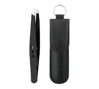 Women Facial Hair Tweezers, with Precision Tips, 9.4x0.9x0.3cm, Slanted Eyebrow Plucker, Portable Face and Lash Plucker, Ergonomic Design, for Brows, Lashes