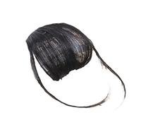 Women Fake Hair Clip Air Bangs Wig Full Thin Neat Fringe Extension Hairpiece