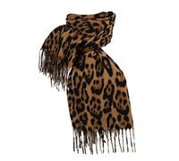 Women Fall Winter Scarf Classic Leopard Print Scarf Warm Soft Chunky Large Blanket Wrap Shawl Scarves 1 Pack Solid Color Hip Scarf