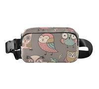 Women Fanny Packs Cute Waterproof Anti Theft Belt Bag Funny Owls Brown Waist Bag for Women, funny Owls Brown, 8 x 5.3 x 2.3 inch, Funny Cute, Funny Owls Brown, 8 x 5.3 x 2.3 inch, Funny Cute