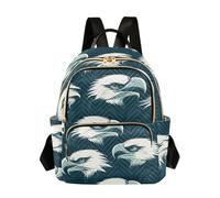Women Fashion Backpack Purse Eagles Head Mini Travel Backpack Ladies Shoulder Bag Work Daypack 8.5L, A1534, S, Daypack Backpacks
