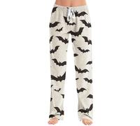 Women Fashion Casual Printed Loose Pajama Pants Casual Pants Comfy Casual Pants Women (Beige, S)