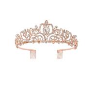 Women Fashion Rhinestones Crowns Luxury Queen Princess Sparkling Headbands 9081