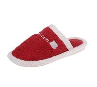 Women Fashion Solid Leather Surface Breathable Flat Casual Shoes Slippers Ladies Summer, E-Red, 23.5 cm