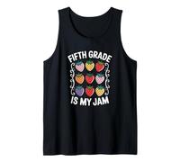 Women Fifth Grade is My Jam Strawberry Fifth Grade Teacher Tank Top
