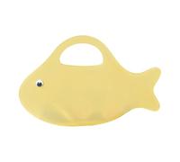 Women Fish-Shape Funny Clutch Purse Large Capacity Cute Solid Color Handbags Lightweight Versatile Clutch Purses Daily Shopping Dating Handbags (Yellow)
