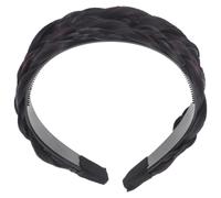 Women Fishbone Braid Hair Hoop Black High Temperature Fibre