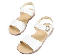 Women Flat Footbed Sandals UK Ladies Open Toe Shoes Walking Sandals for Women Hotter Shoe Classic Simple Plain Sandal Anti-Slip Memory Foam Slider Summer Beach Casual Comfort Paver Footwear Size 5
