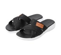 Women Flat Mesh Slides - Women Open Toe Thick Soled Slides Breathable Mesh Slide Open Toe Non-Slip Flats Slippers Summer Soft Sole Mules Sandals Fashion Casual Comfortable Beach Slide