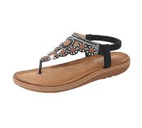 Women Flat Sandals AntiThis sandal is made of breathable material and a flexible sole, creating an all-day comfort experience for your feet. The soft sole effectively relieves walking pressure. It can