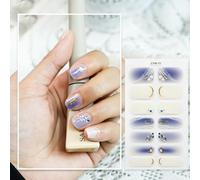 Women Floral Wrap Decal Strips Art Decoration 14 Tips Decal Ladies Manicure Art Patchs Full Cover Stickers Women Manicure Tool Adhesive Decals Rhinestone Stickers