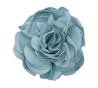 Women Flower Brooch Fabric Lapel Pin Elegant Cloth Corsage Handmade Boutonnieres Art Wedding Party Jewelry Gift for Bridesmaids, Bridal Showers(Blue Green)