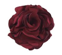 Women Flower Brooch Fabric Lapel Pin Elegant Cloth Corsage Handmade Boutonnieres Art Wedding Party Jewelry Gift for Bridesmaids, Bridal Showers(Red1)