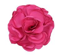 Women Flower Brooch Fabric Lapel Pin Elegant Cloth Corsage Handmade Boutonnieres Art Wedding Party Jewelry Gift for Bridesmaids, Bridal Showers(Red)